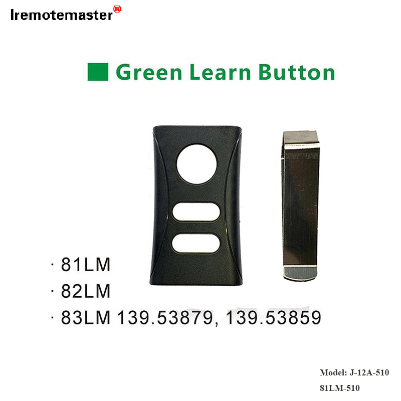 Pro 81LM 82LM 83LM Green Learn Button 390MHz dálková výměna garážových vrat